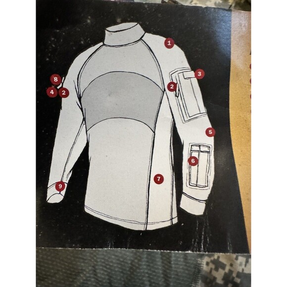 Massif Tactical Army Combat Shirt ACU Long Sleeve Size L Army Strong Logo LOT 2 - Picture 8 of 11